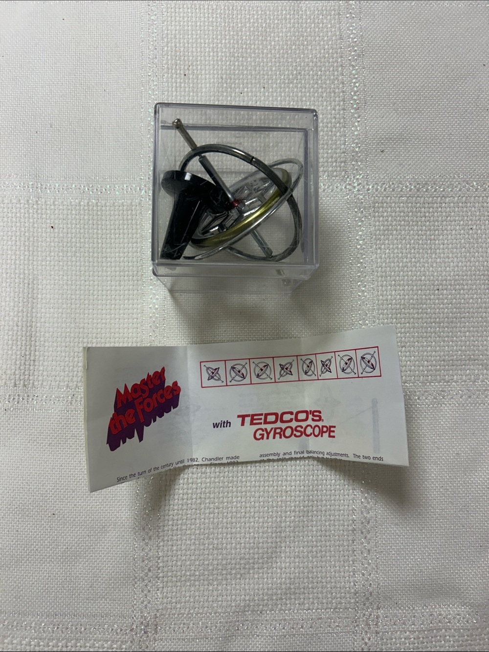 Tedco’s Gyroscope Toy in Black and Silver